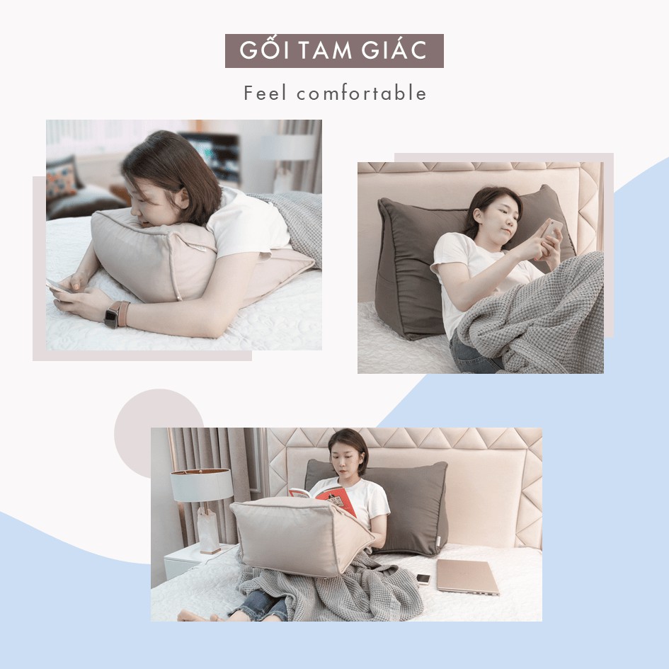 [EVERON] Gối Tựa Tam Giác 2 Size