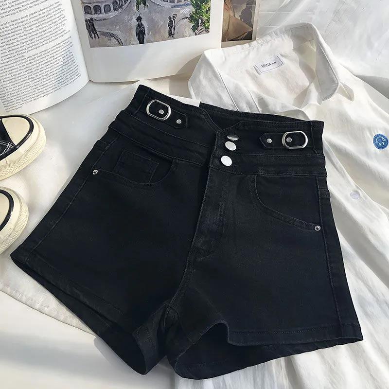 Quần Short Denim Lưng Cao Ống Rộng Thời Trang Cá Tính Cho Nữ  tao bao