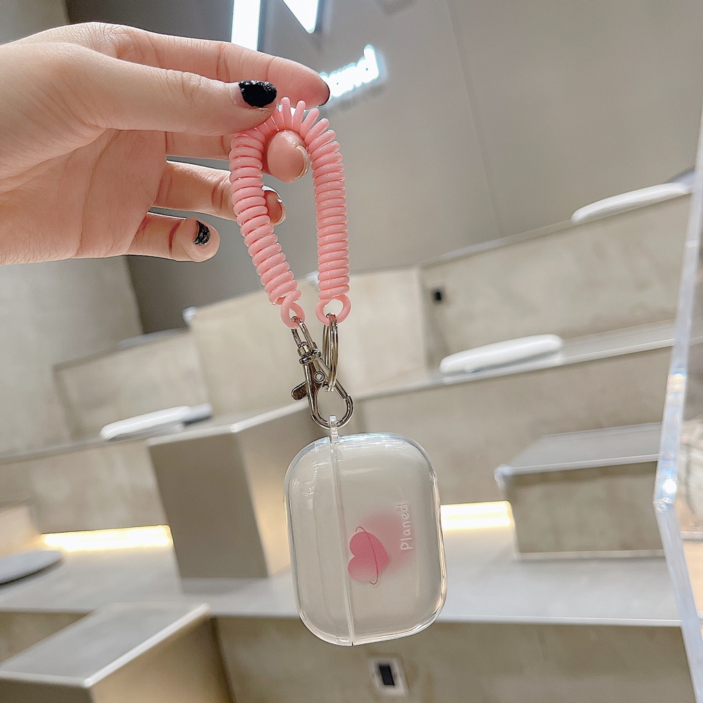 Vỏ Bảo Vệ Hộp Sạc Tai Nghe airpods 1 2 Pro 3rd Generation Pro 1/2 Trong Suốt Chống Sốc Họa Tiết Hoạt Hình Kèm Dây Đeo Kiểu Nhật Hàn