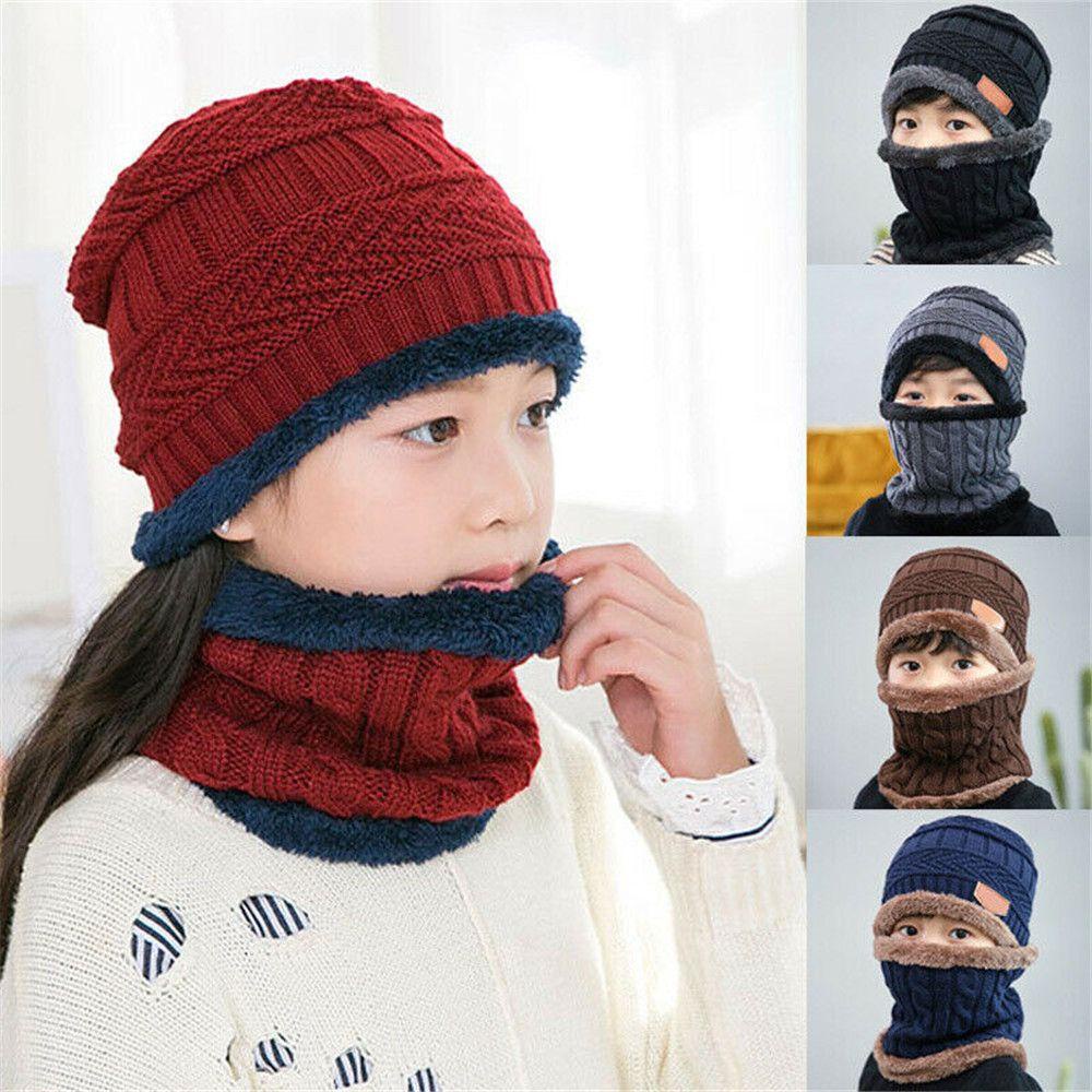 Mũ beanie Kèm Khăn Choàng Mềm Giữ Ấm MIHAN1 Cho Bé
