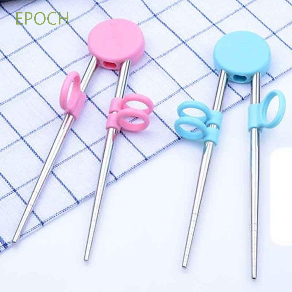 Epoch Đũa Tập Ăn Bằng Thép Không Gỉ Hình Chú Heo Nhiều Màu Dễ Thương Cho Bé