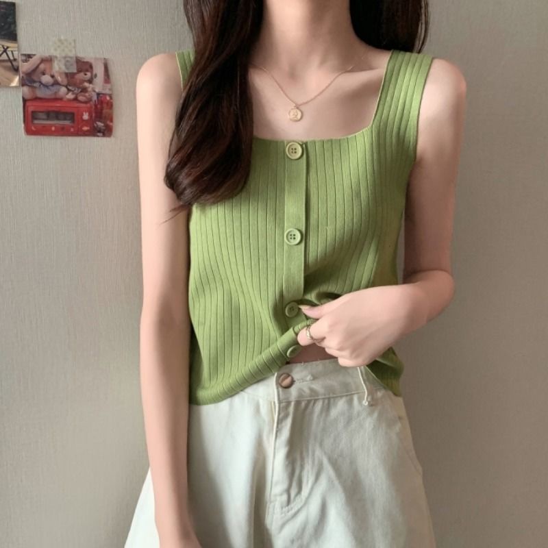 Áo Croptop Hai Dây ĐíNh NúT Xinh XắN JL-MX-13