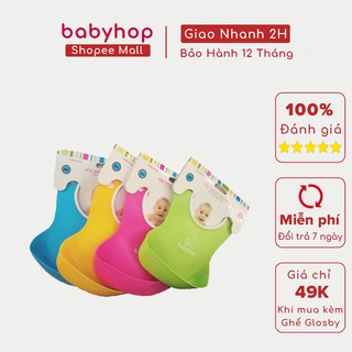 Yếm ăn nhựa mềm Babyhop hình gấu