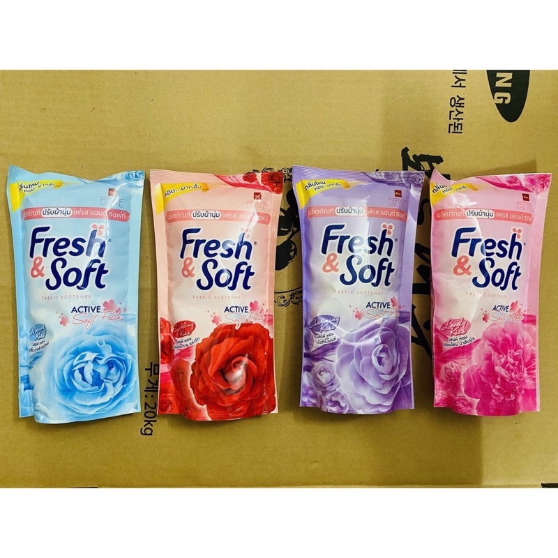 nước xả vải (fresh-soft) túi 600ml thơm ngát hương hoa