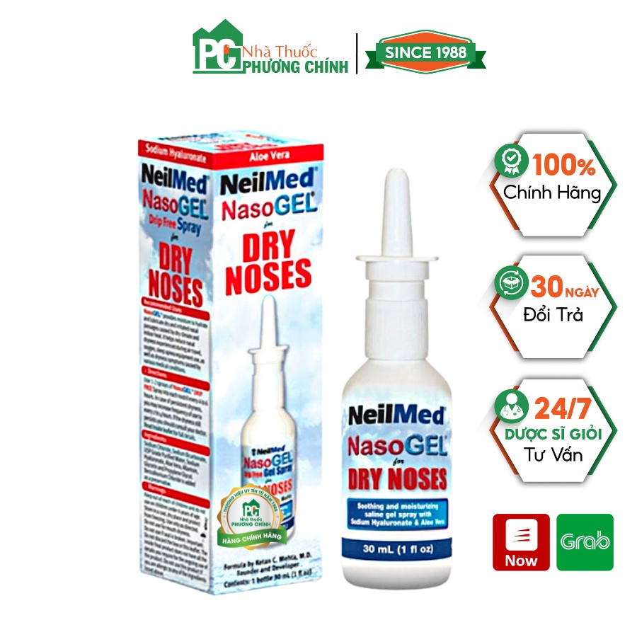 Xịt Mũi Neilmed Nasogel For Dry Noses Giúp Làm Dịu Mũi, Chống Khô Mũi (Chai 30ml)