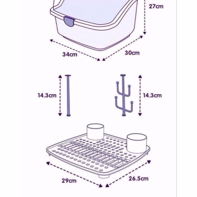 Khay nhựa úp cốc, bình sữa Việt Nhật Plastic có nắp đậy