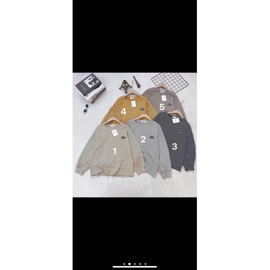 [ CÓ ẢNH THẬT + VIDEO TỰ QUAY ] Áo Dài Tay Kẻ Ngang Tay Ống Bo Chất Nỉ Dày Dặn Hàng Đẹp Loại 1 | BigBuy360 - bigbuy360.vn