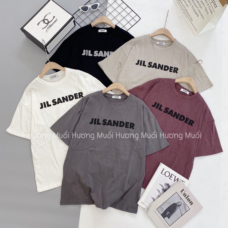 Áo thun chữ JIL SANDER - phông unisex 3158