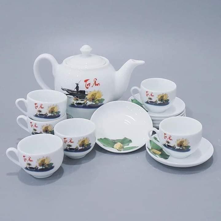 Bộ Ấm chén bát tràng