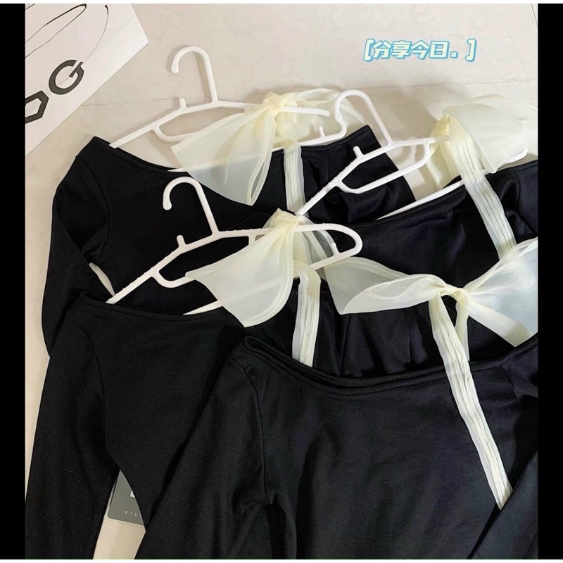 ÁO TRỄ VAI BUỘC NƠ CHẤT LEN GIẤY MỀM MỊN FREE SIZE