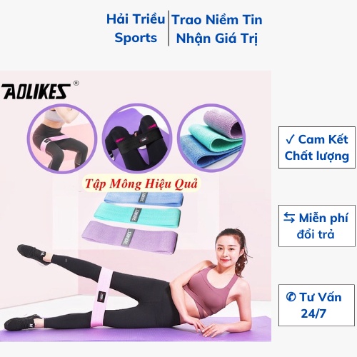 Dây Đàn Hồi Kháng Lực Minibad Tập Mông Aolikes Hải Triều Sport