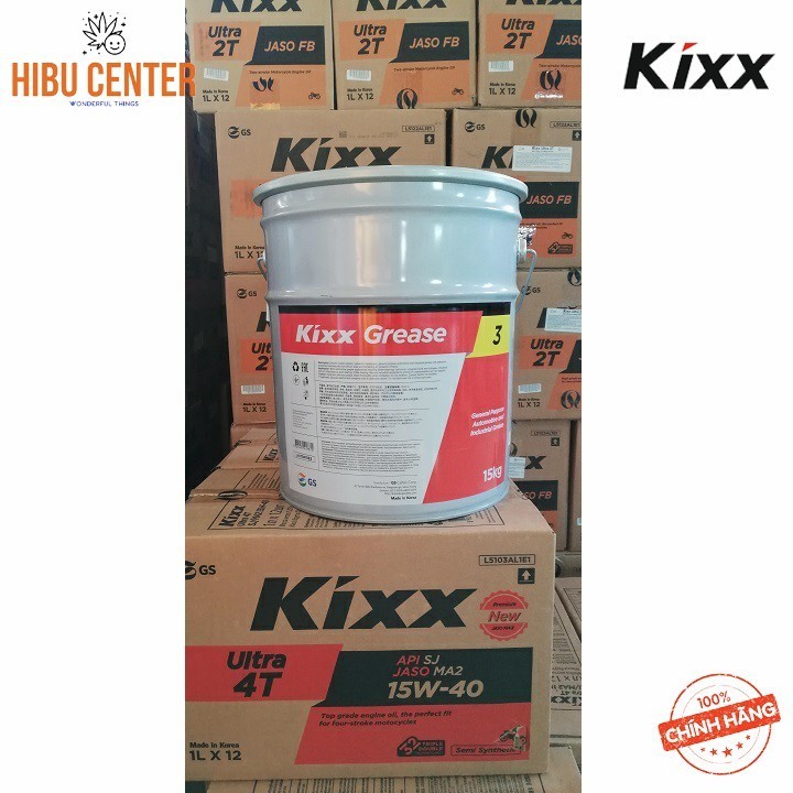 Mỡ bò đa dụng KIXX Grease 3 15kg