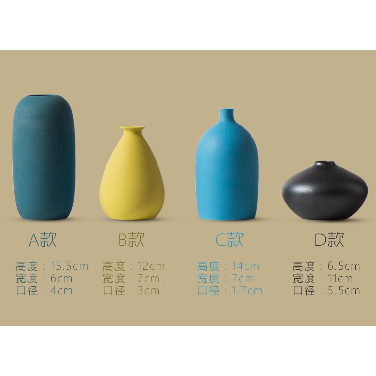 Bình gốm sứ cap cấp hoa khô Bắc Âu Morandi