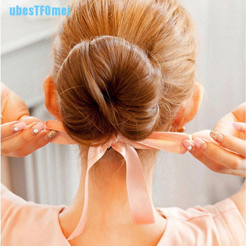 Dây Cột Tóc Bằng Xốp Hình Bánh Donut Thời Trang Cho Nữ