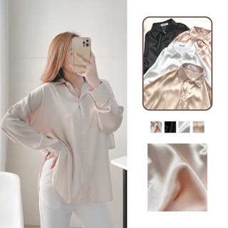 Áo sơ mi tay dài vạt bầu xẻ tà ulzzang thời trang VM Shop 21SU07DH0801