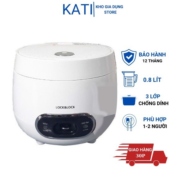 [Mã ELMS5 giảm 7% đơn 300K] Nồi Cơm Điện Mini Dung Tích 0.8 lít Lock&Lock - EJR426 | BigBuy360 - bigbuy360.vn