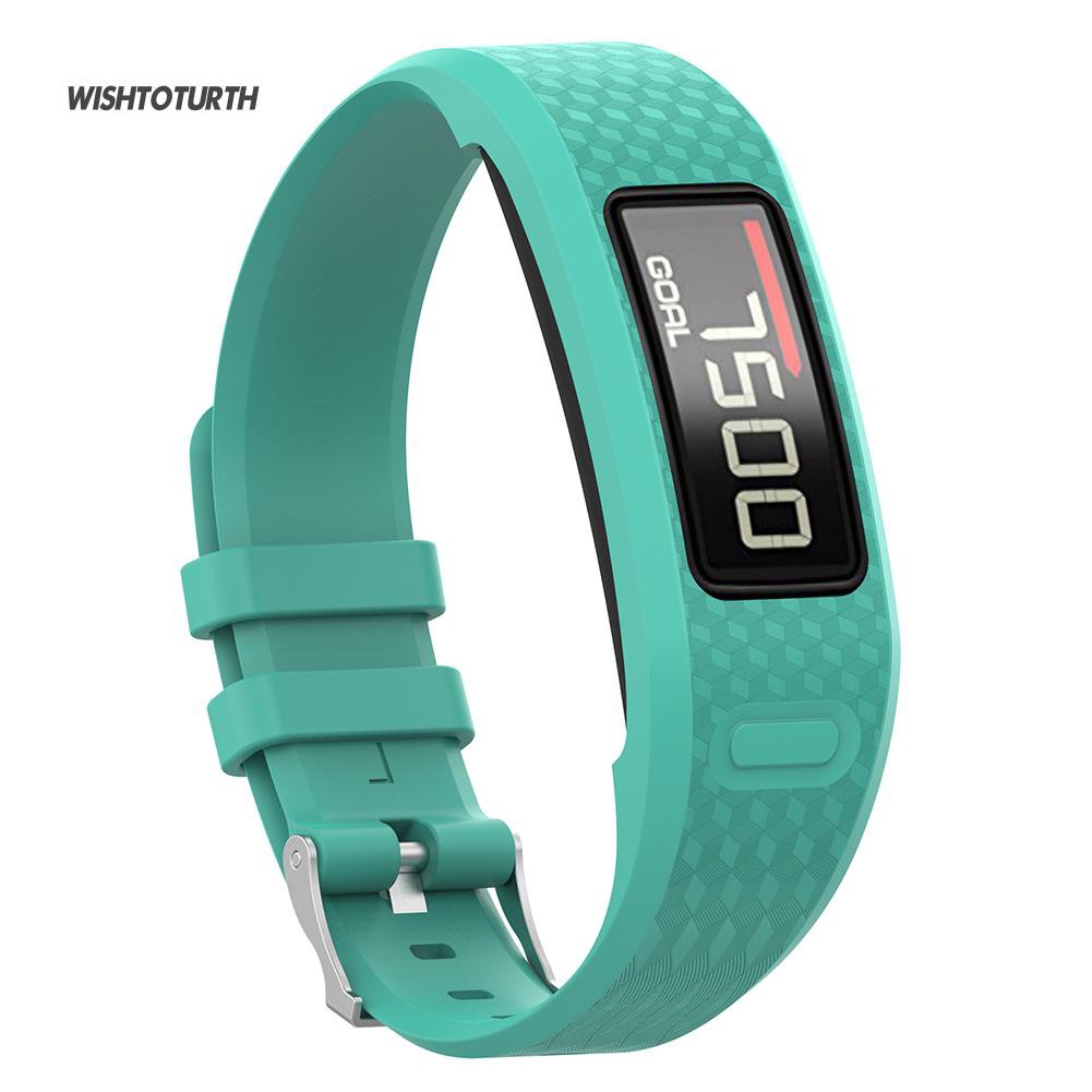 ☼Dây Đeo Thay Thế Chất Liệu tpu Màu Trơn Cho garmin vivofit 1 2