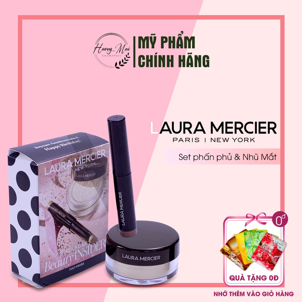 Sephora - Laura Mercier Beauty set 2 món phấn