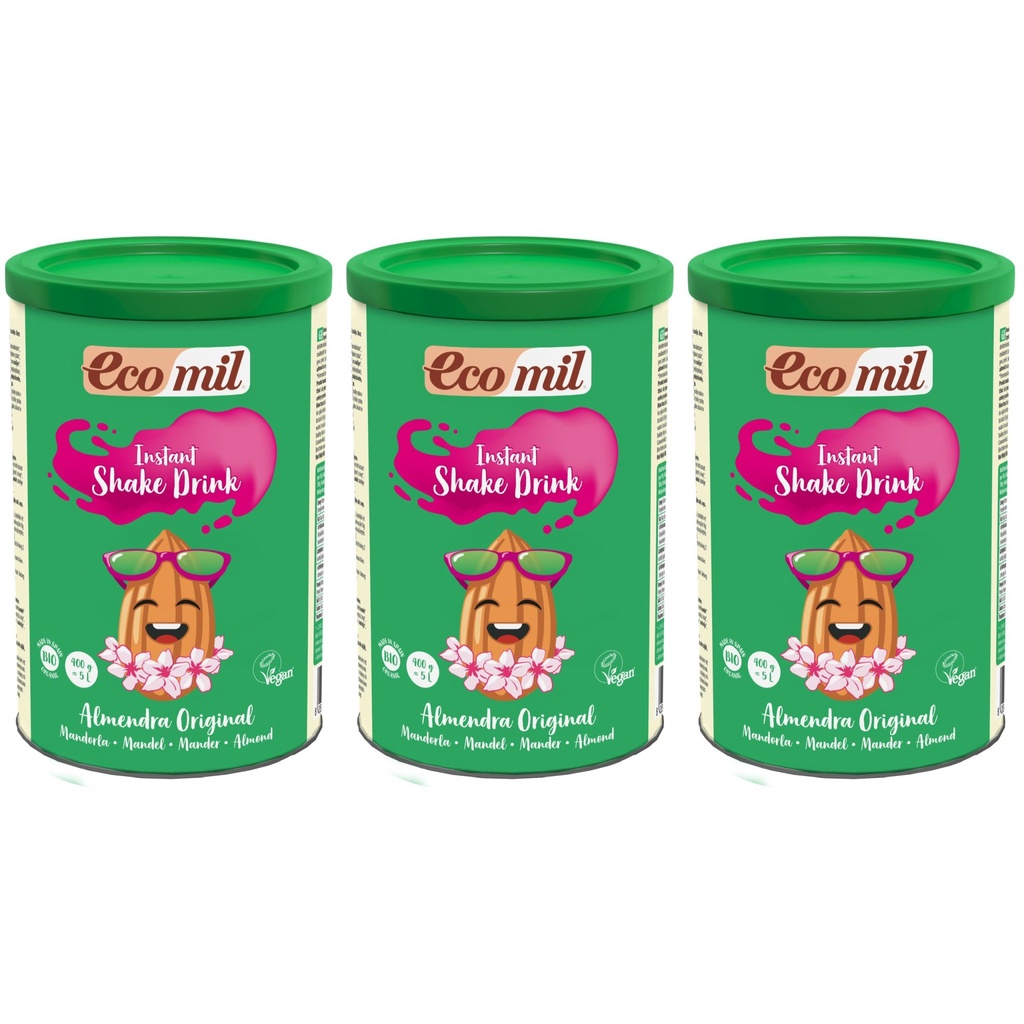 Bột Hạnh Nhân Hữu Cơ Ecomil (400g) - Lốc 3 Hộp