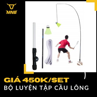 Bộ dụng cụ luyện tập chơi cầu lông tại nhà sáng tạo cho mọi lứa tuổi, kèm 2 vợt cầu lông và quả cầu lông, dễ lắp ráp