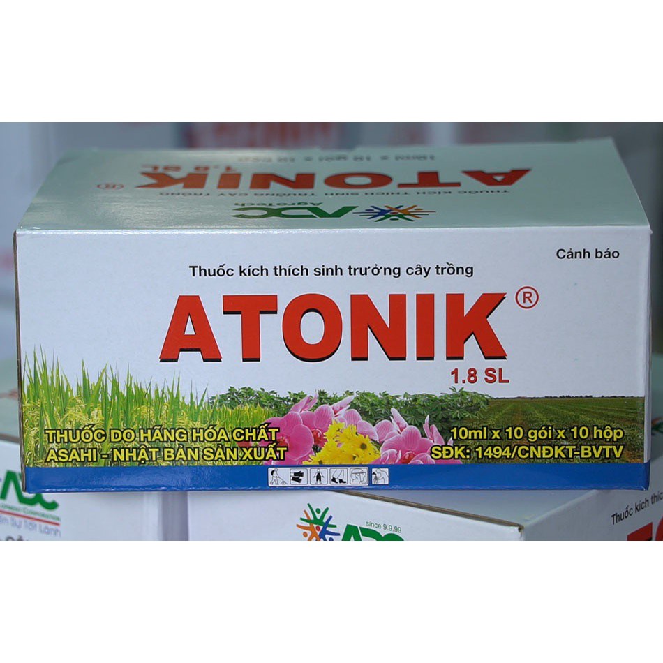 Atonik 1.8SL ADC, gói 10ml, Thuốc Kích Thích Sinh Trưởng Nảy Mầm, Ra Rễ Cây Trồng