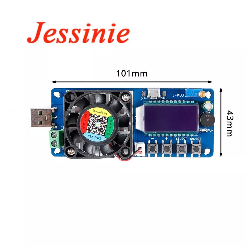 Dụng Cụ kiểm tra dung lượng pin điện tử đầu cắm USB FX35 4A 5A