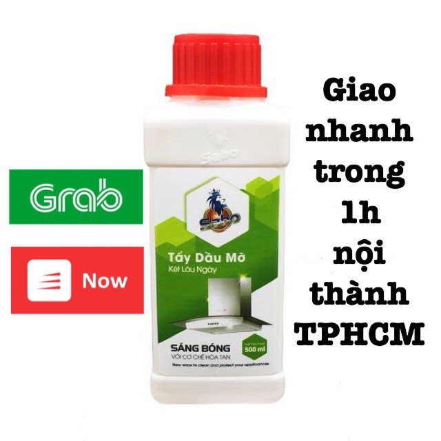 Tẩy dầu mỡ SABO-M, Vệ sinh bếp gas, lưới hút mùi, xoong nồi bám két dầu mỡ lâu ngày chai 500ml