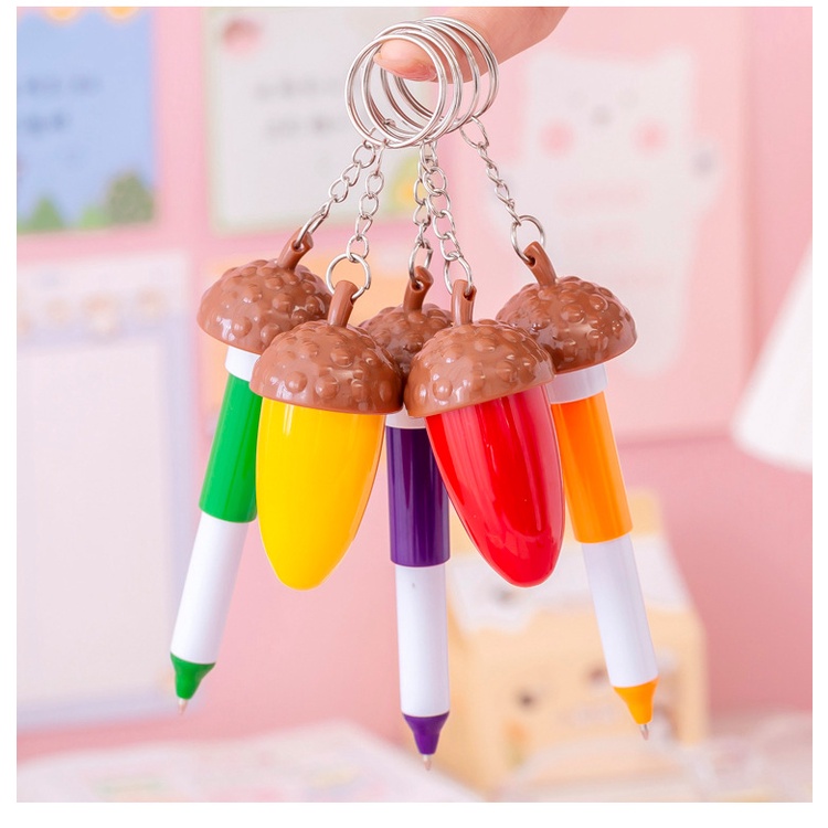 Bút bi hình quả thông kèm móc treo SR025