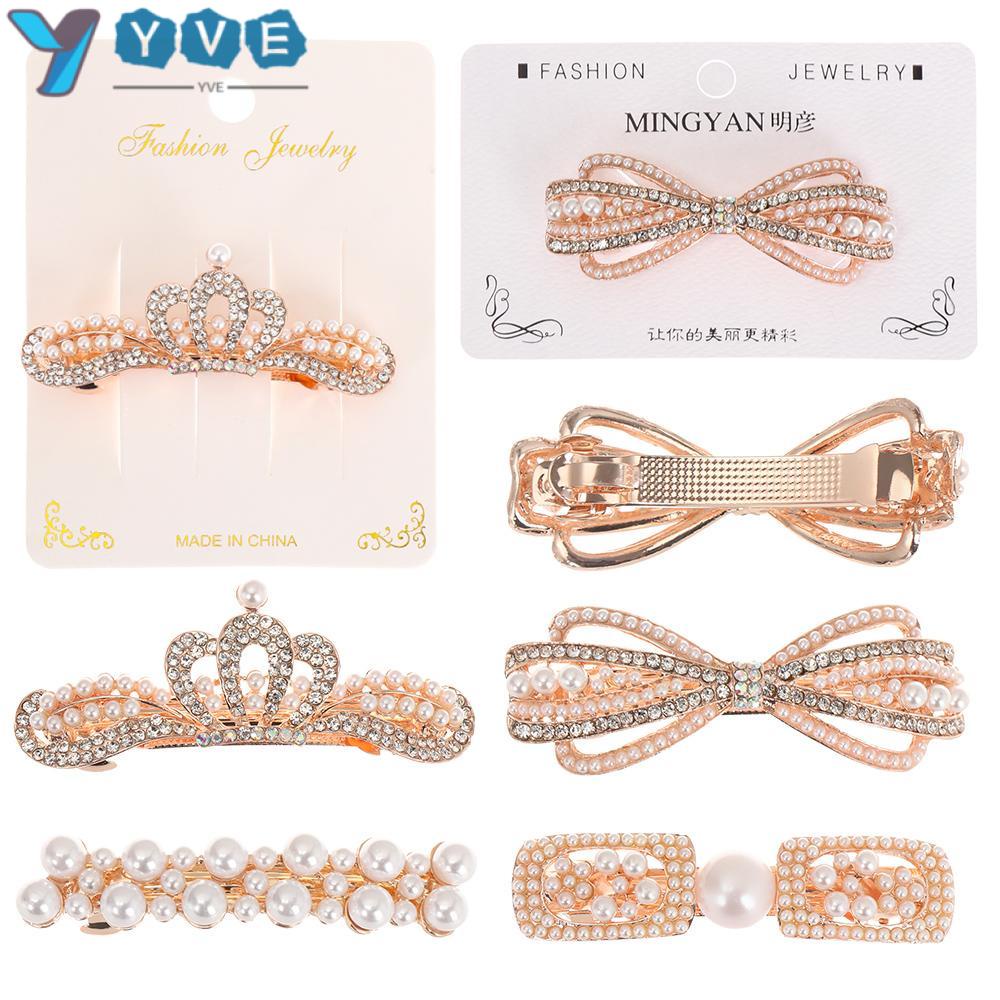 Kẹp Tóc Đính Ngọc Trai Thời Trang Cho Nữ