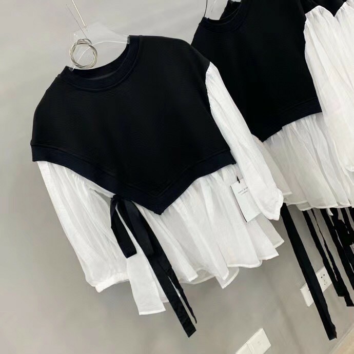 Váy bầu đẹp 2 lớp Hàn Quốc