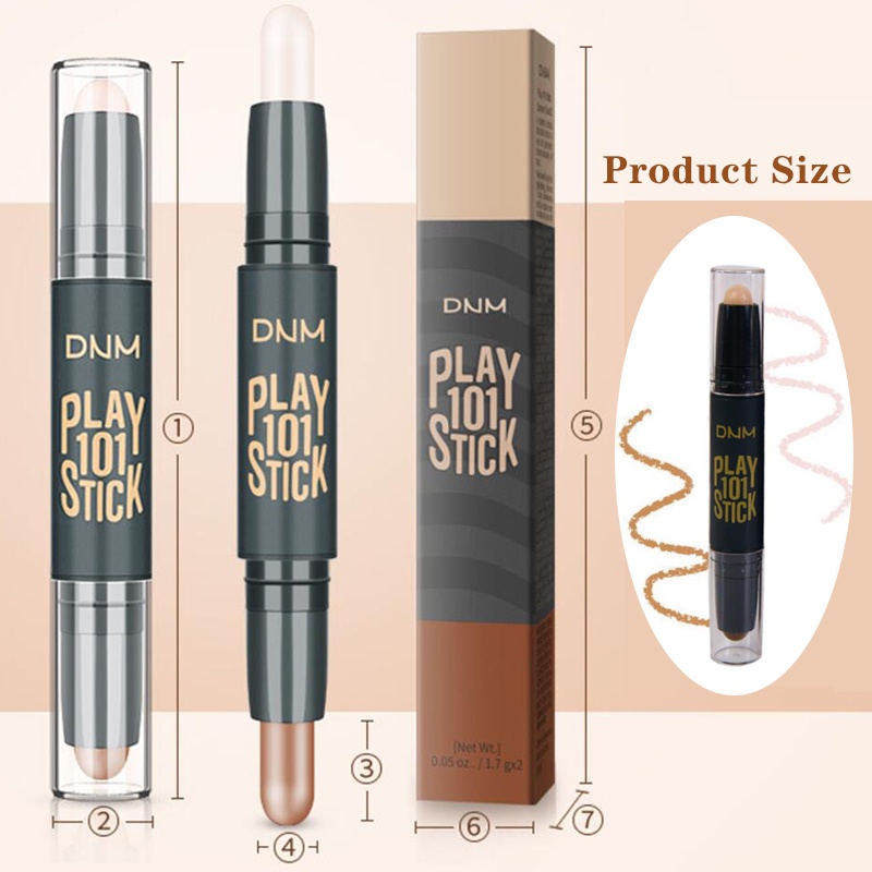 Kem bắt sáng và tạo khối SUAKE dạng thỏi 2 trong 1 giúp che khuyết điểm nâng cơ mặt lâu trôi 25g