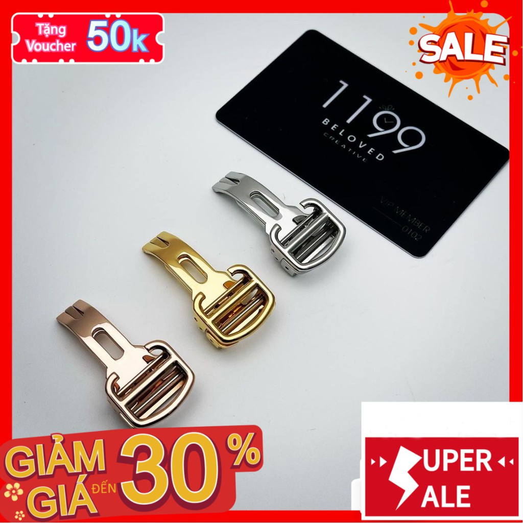 Khóa Bướm Đồng Hồ - Đồng Hồ Cơ Đồng Hồ Nam Dây Da Thép Không Gỉ 316 Cho Dây Da Khóa Cartier 3111 - 1199 Watches