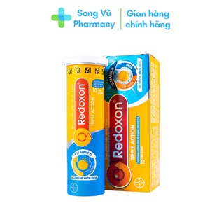 Redoxon Double Action - Bổ sung Vitamin C và Kẽm, giúp tăng sức đề kháng (Tube 10 viên)