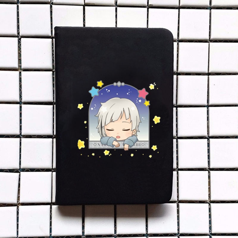 Sổ da cầm tay A6 in hình anime chibi BUNGOU STRAY DOGS ghi chép tiện lợi đi học