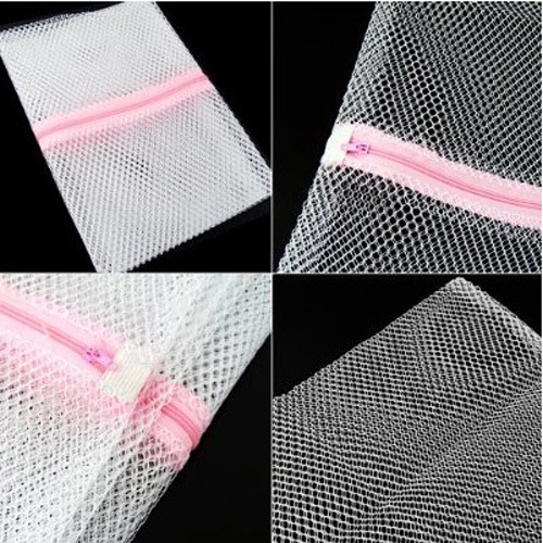 Set 3 Túi Lưới Giặt Đồ Lót &amp; Vớ Có Khóa Kéo Kích Thước Vừa / 1 / 2