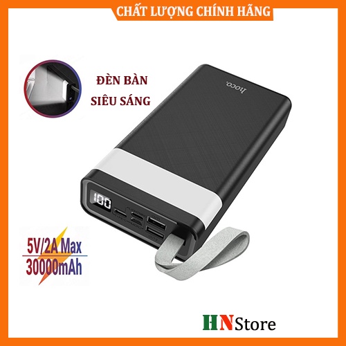 Pin Sạc Dự Phòng Dung Lượng Lớn 30000mAh Hoco J73/J65 có đèn bàn siêu sáng