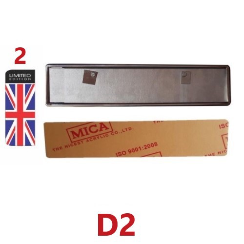 KHUNG BIỂN SỐ DÀI BẰNG INOX  CÓ NHIỀU MẪU CỜ DÀNH CHO XE Ô TÔ MẪU 1-27