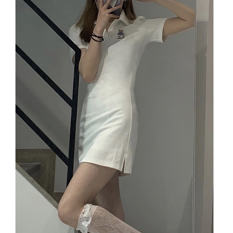 Váy Thun Body ❤️ FREESHIP ❤️ Váy Thun Có Cổ Polo ❤️Tay Ngắn Cực Tôn Dáng | BigBuy360 - bigbuy360.vn