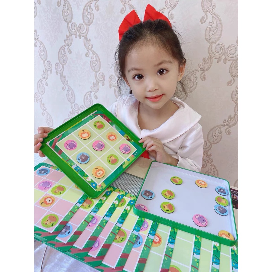 [Mã LIFETOYS1 giảm 30K đơn 99K] Đồ chơi thông minh cho bé giải đố Sudoku bằng gỗ Game luyện trí tuệ hay nhất