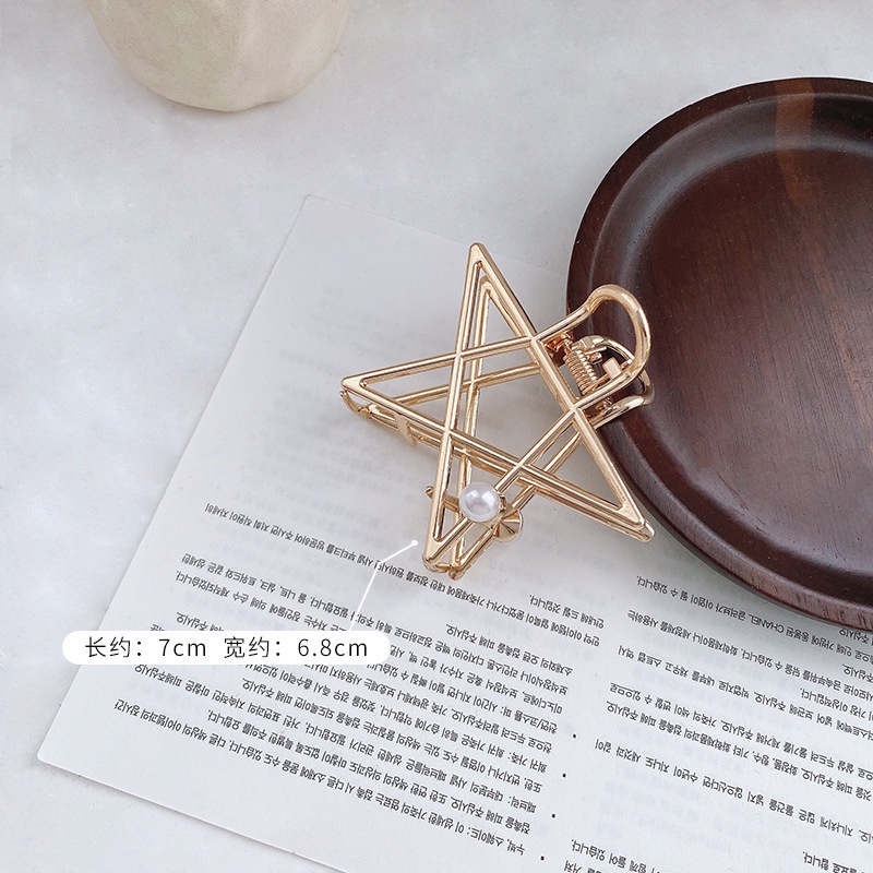 Kẹp tóc đính ngọc trai nhân tạo kiểu dáng thanh lịch cho nữ