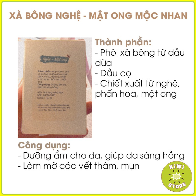 Xà phòng nghệ mướp đắng xà bông giảm mụn lưng thiên nhiên dùng rửa mặt rửa tay tắm toàn thân