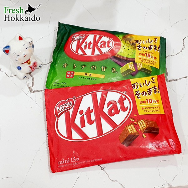 Kitkat vị Choco/Matcha gói giấy bảo vệ môi trường