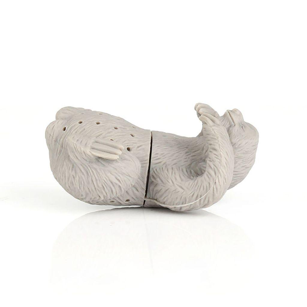 AUGUSTINA 1 Dụng Cụ Lọc Trà Hình Con Lười Bằng Silicone Cấp Thực Phẩm