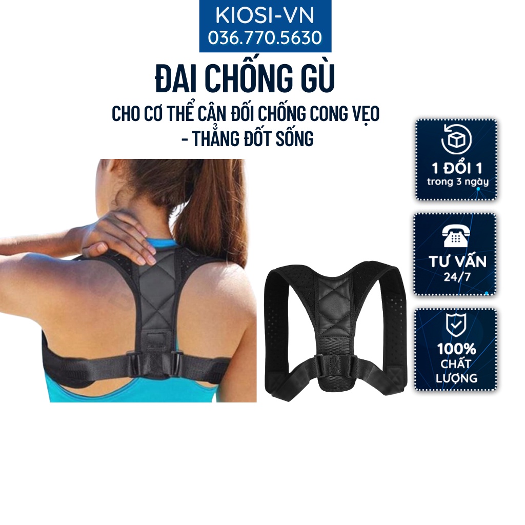 Đai chống vẹo cột sống, Đai hỗ trợ thẳng lưng, Đai cải thiện cột sống người lớn cả nam nữ và trẻ em