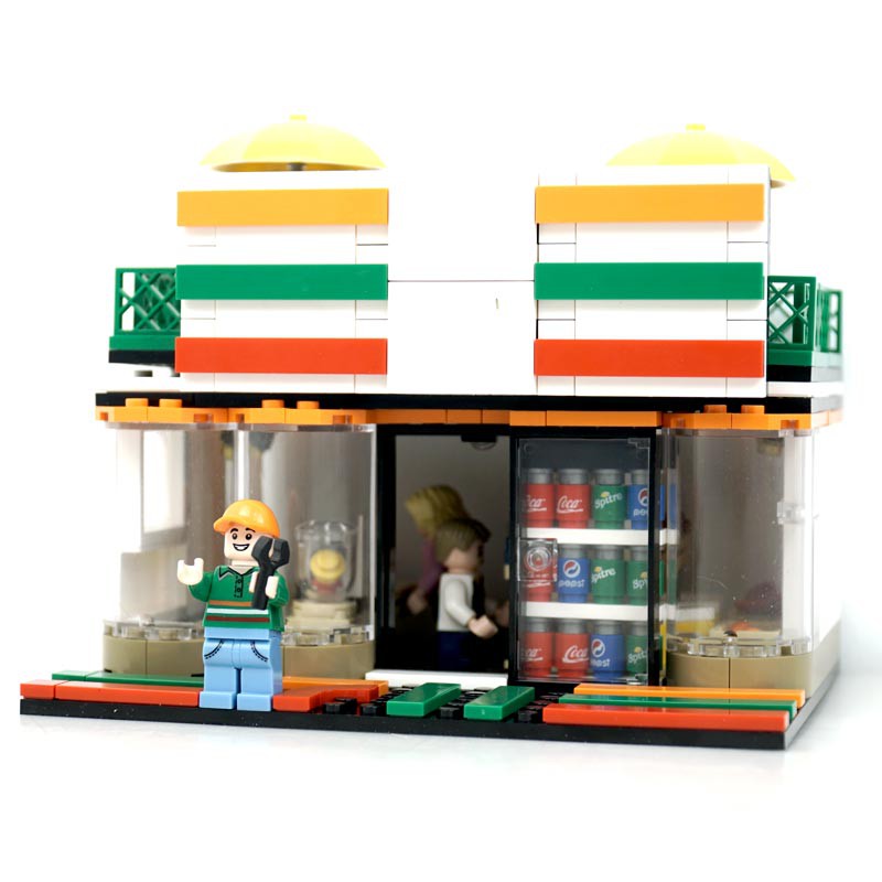 [ĐỒ CHƠI GIÁ RẺ] Lego Xếp Hình Cửa Hàng Tiện Ích 7-Eleven Phát Triển Trí Thông Minh Cho Trẻ