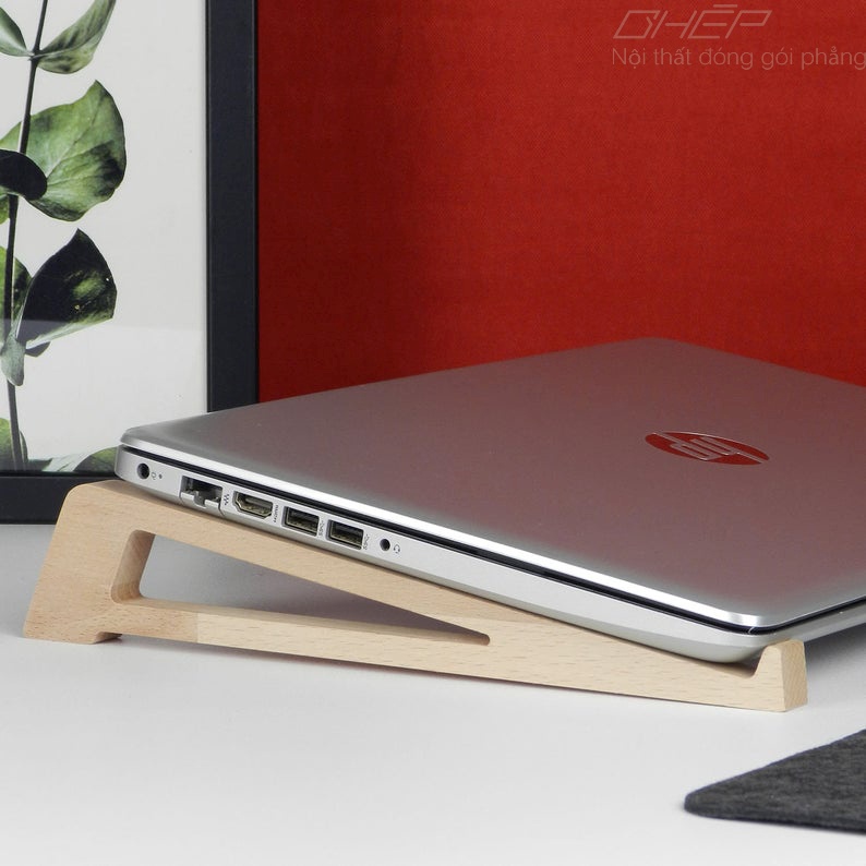 Giá Đỡ Laptop FASI.LASTA-002 / Giá đỡ Laptop Gỗ / Kệ Macbook / Giá Đỡ cho máy tính 13 - 17 inch +