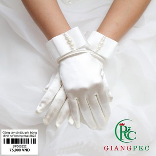 Găng Tay Cô Dâu Phi Bóng Cáo Cài Cổ Tay
