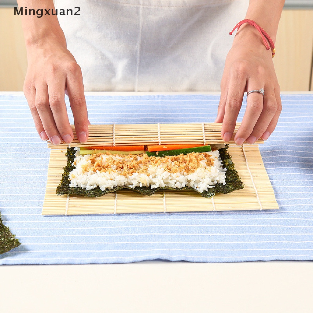 Set 2 Khuôn Làm Cơm Cuộn Sushi Bằng Tre DIY