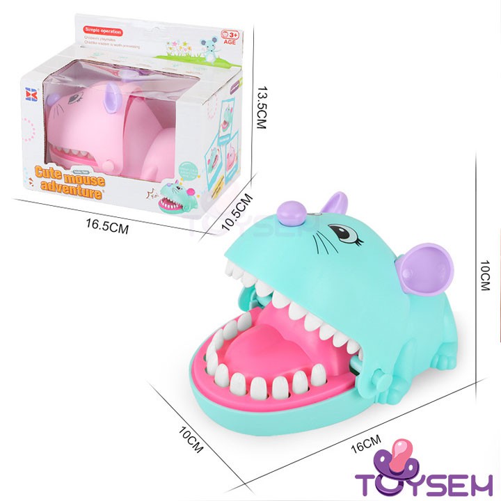 Đồ chơi chuột cắn tay Toysem cho trẻ em từ 3 tuổi trở lên rèn luyện tính nhanh nhẹn cho bé - Quà tặng sinh nhật cho bé