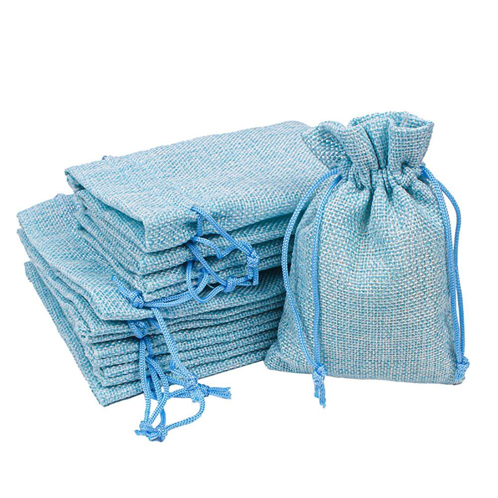 Túi Vải Lanh Đựng Trang Sức / Kẹo Giáng Sinh Có Dây Rút Tái Sử Dụng Được